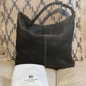 Kate Spade Black Pebbled Should Bag